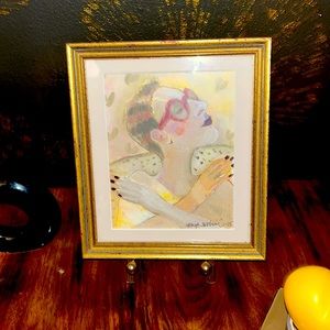 Artwork: Lady in Red Glasses